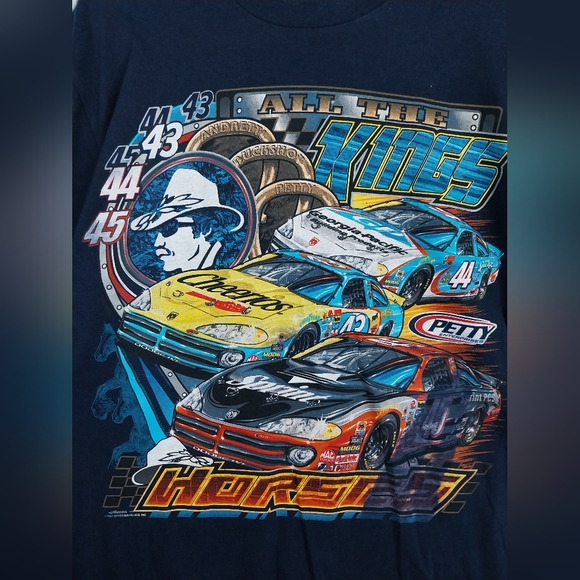 Vintage NASCar The King Richard Petty Racing Double Sided 2001 Cygnus Size L - Picture 4 of 10